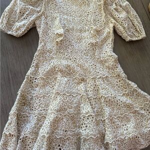 Bardot Junior Cream Lace Dress